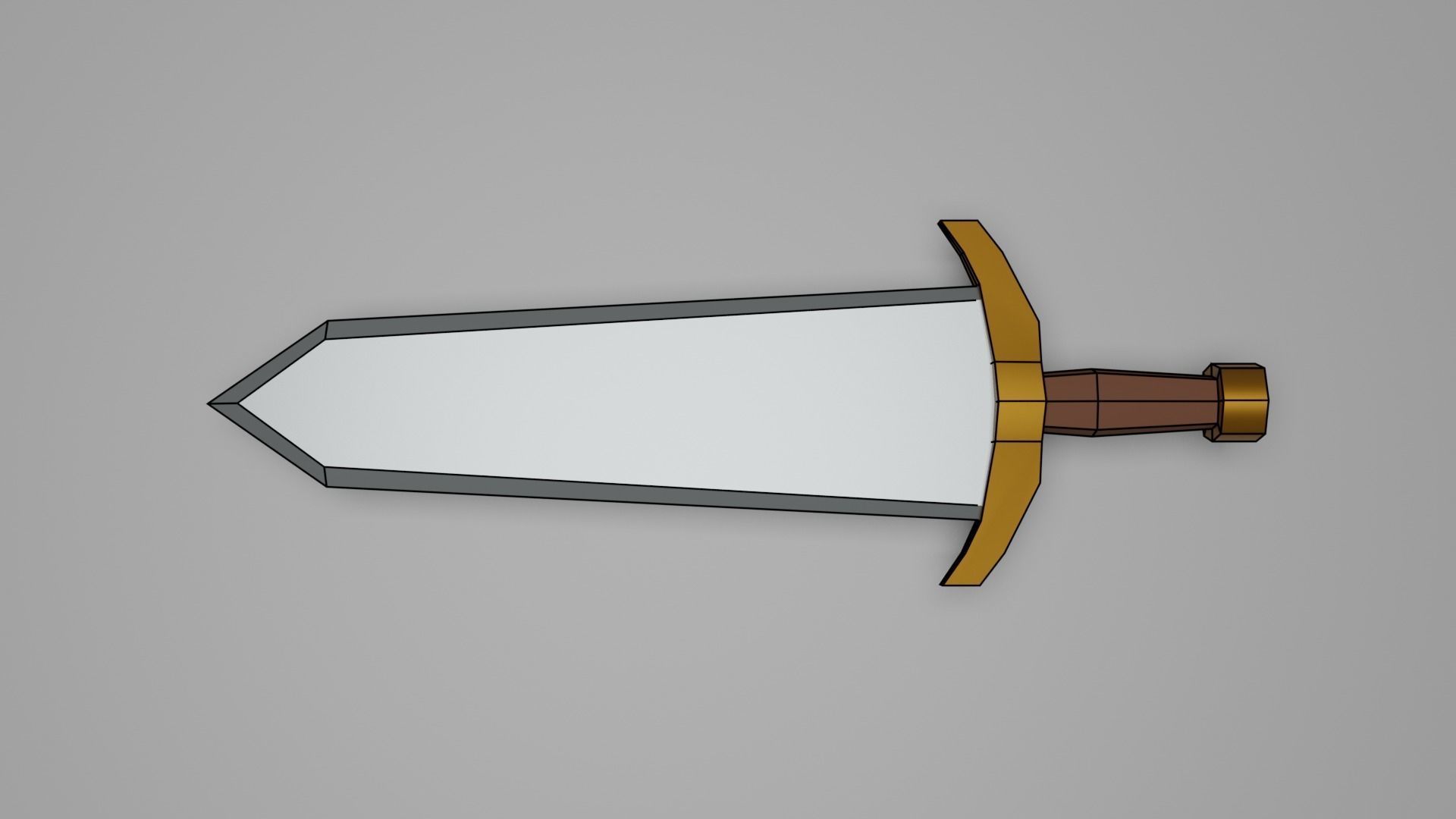 weaponry pack Low-poly 3D model_8