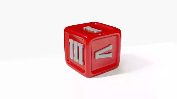 Greek Dice Free 3D model