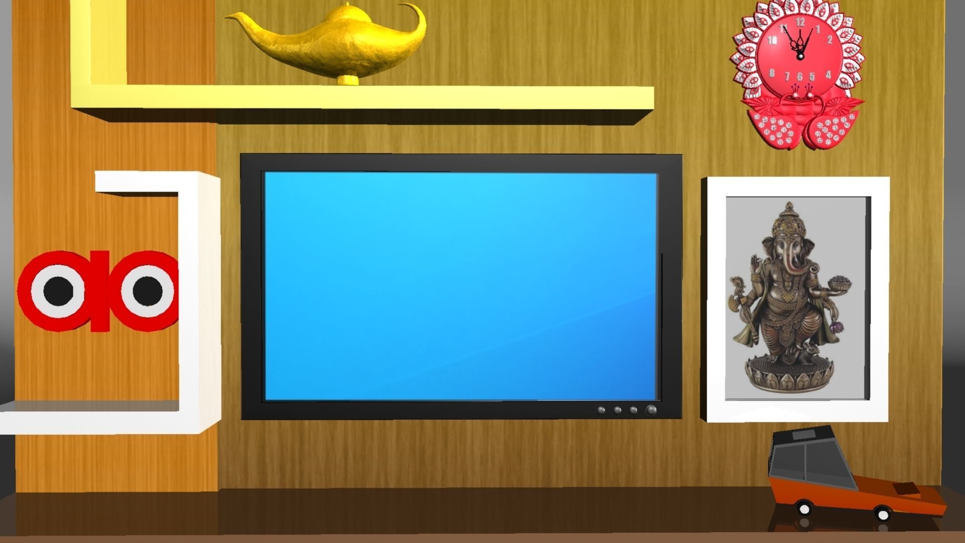 Television Table 3D model_25