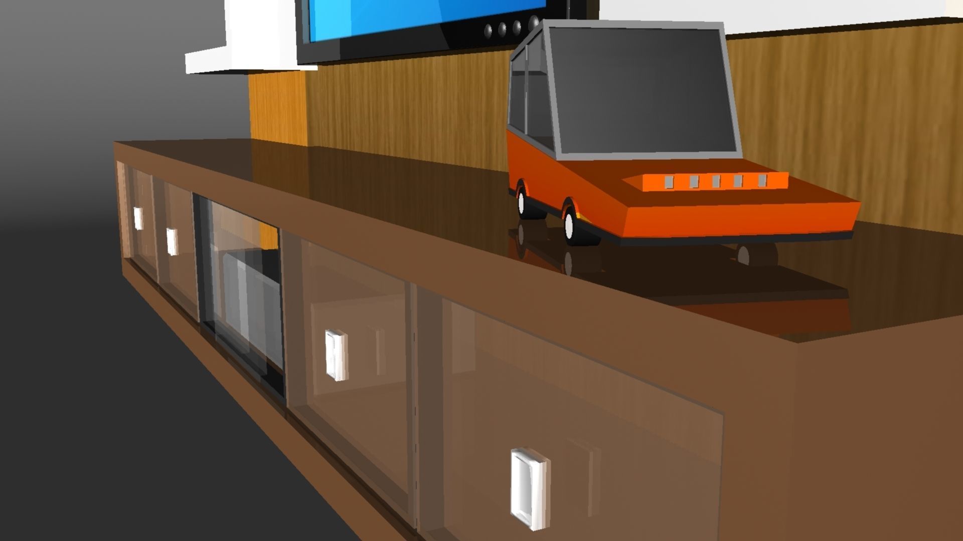 Television Table 3D model_18