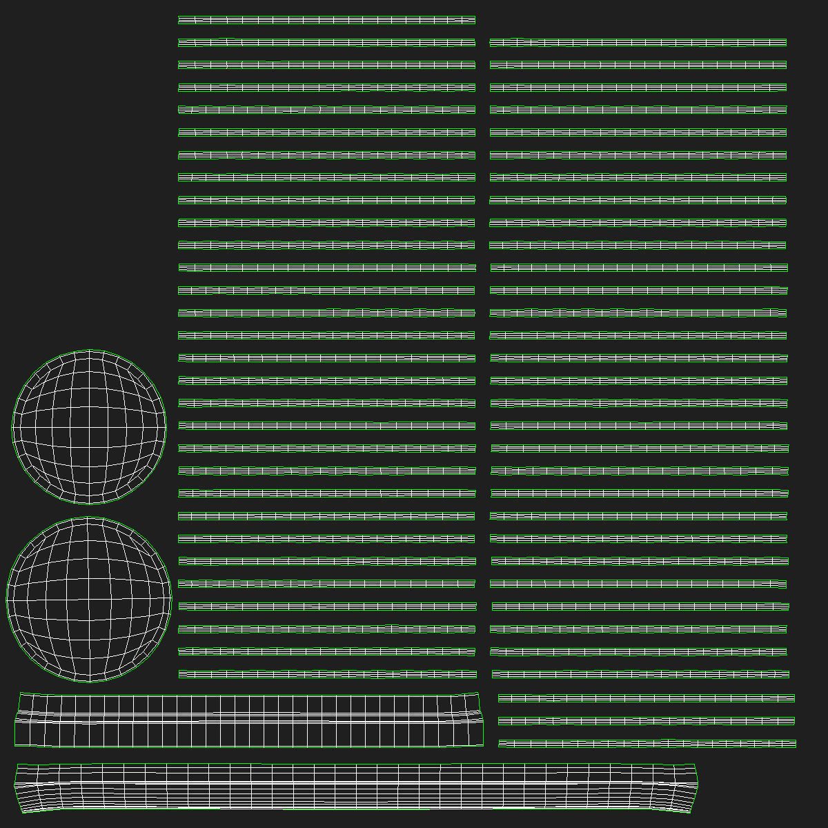 Wired Metal Bin Low-poly 3D model_8