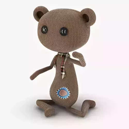 Bear - Puppet Low-poly 3D model
