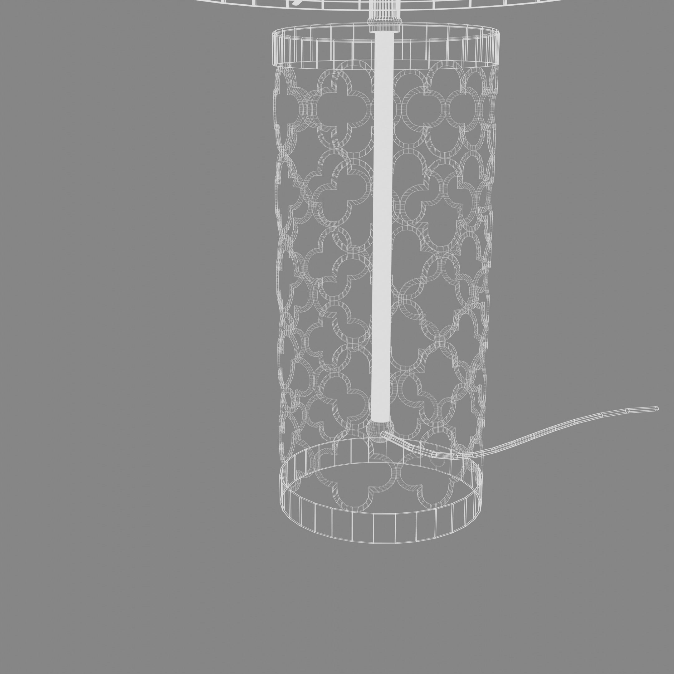 Five lamps with different designs Low-poly 3D model_30