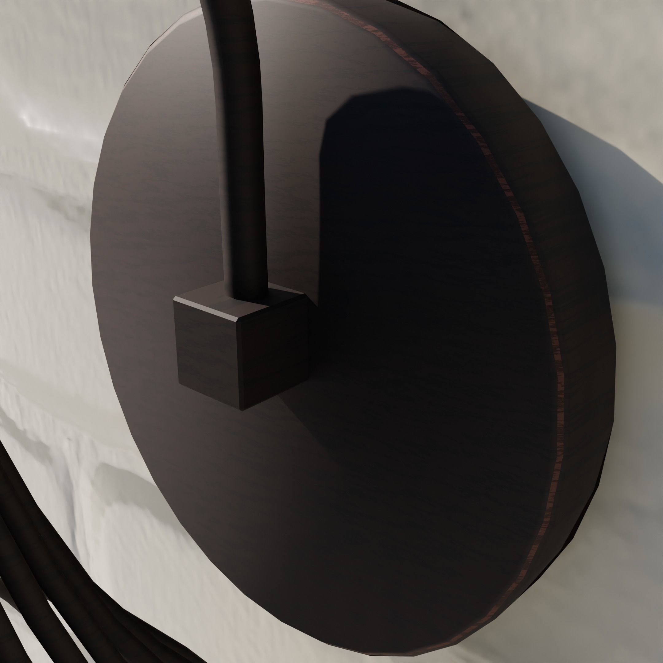 Five lamps with different designs Low-poly 3D model_20