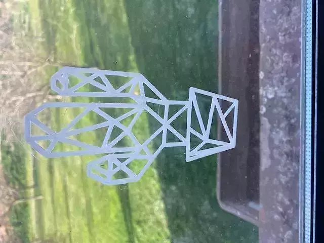 cactus hamsa hand window decal