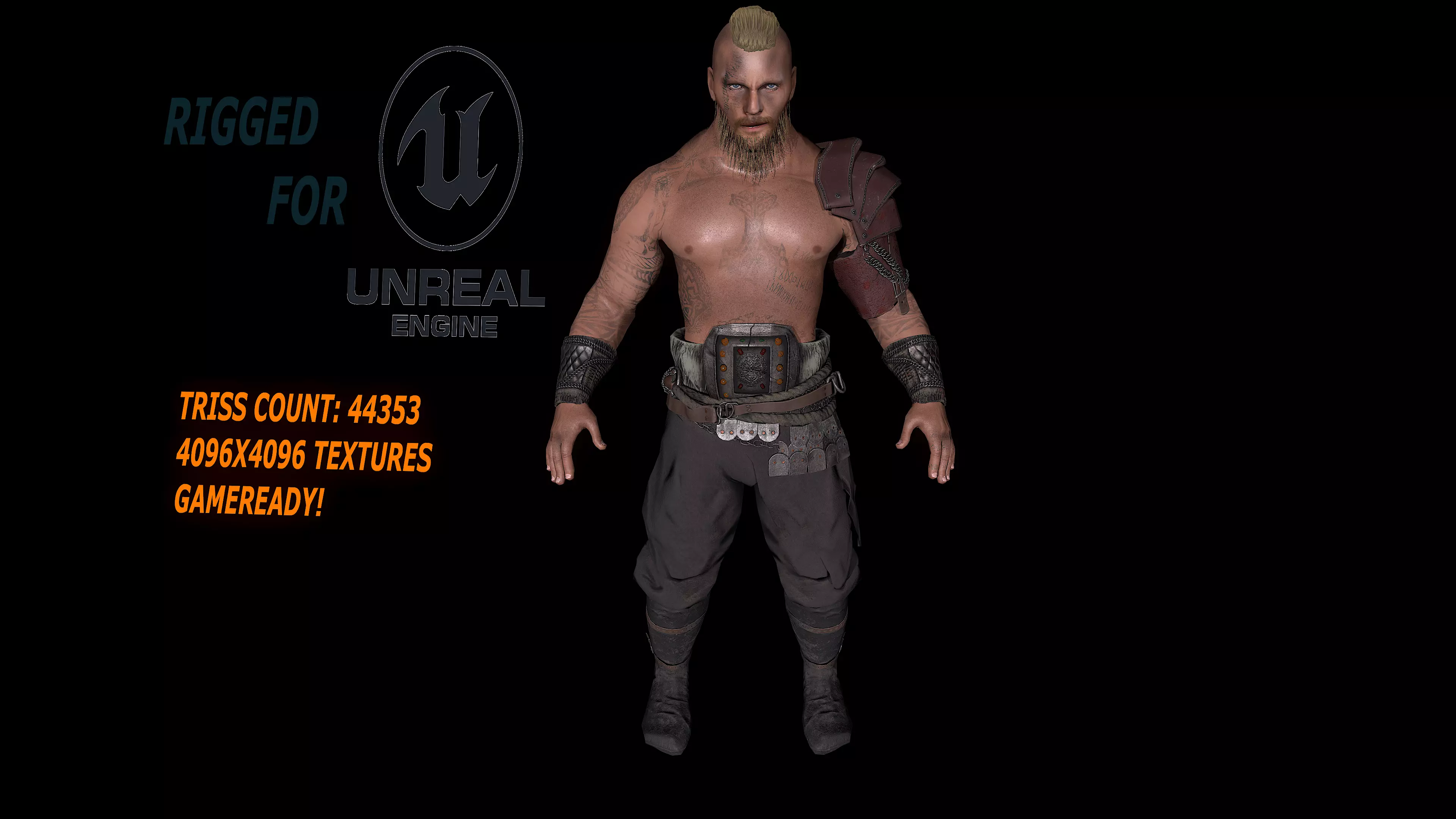 Norse Viking lowpoly Free low-poly 3D model