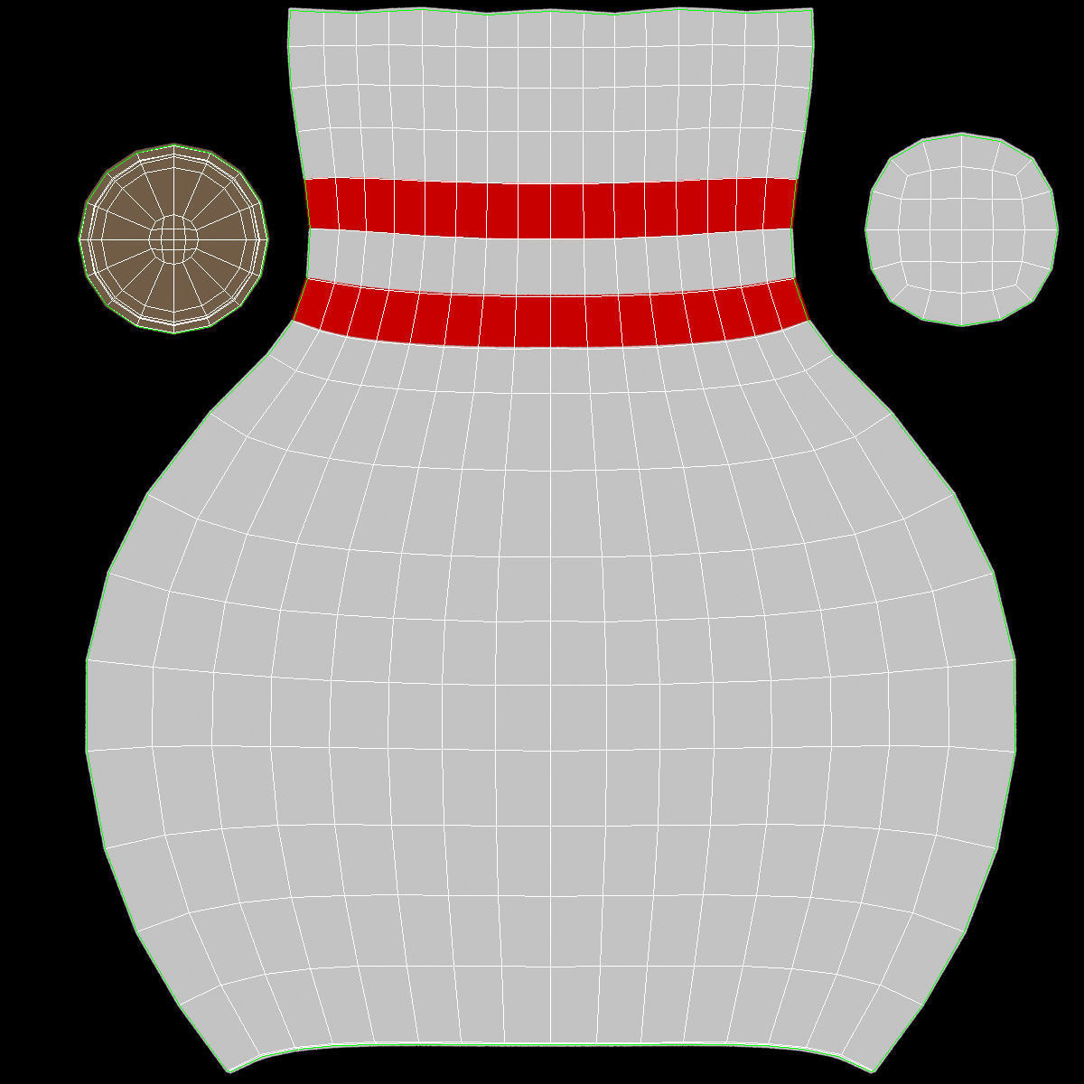 Bowling Ball and Pins Low-poly 3D model_15