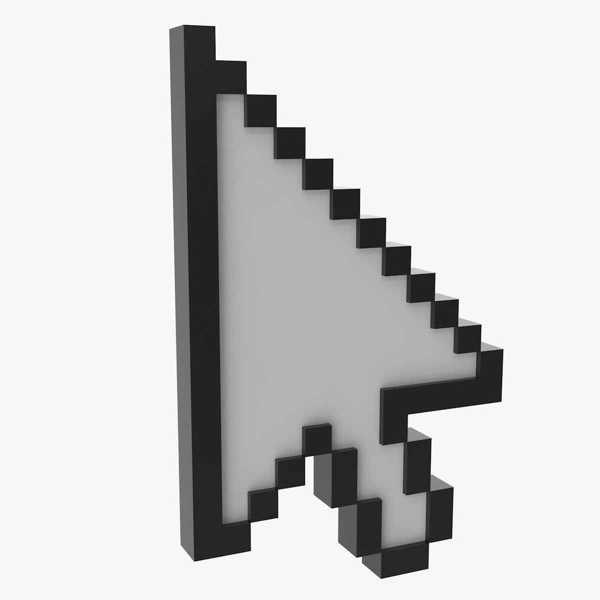 Arrow Cursor Low-poly 3D model_1