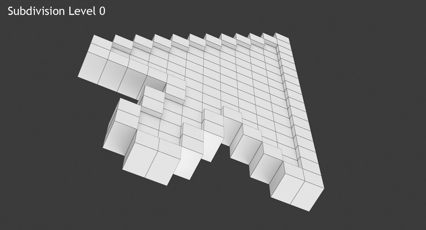 Arrow Cursor Low-poly 3D model_11