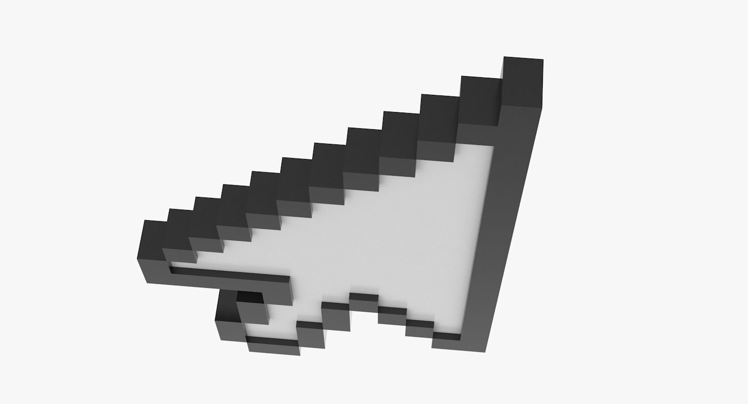 Arrow Cursor Low-poly 3D model_6