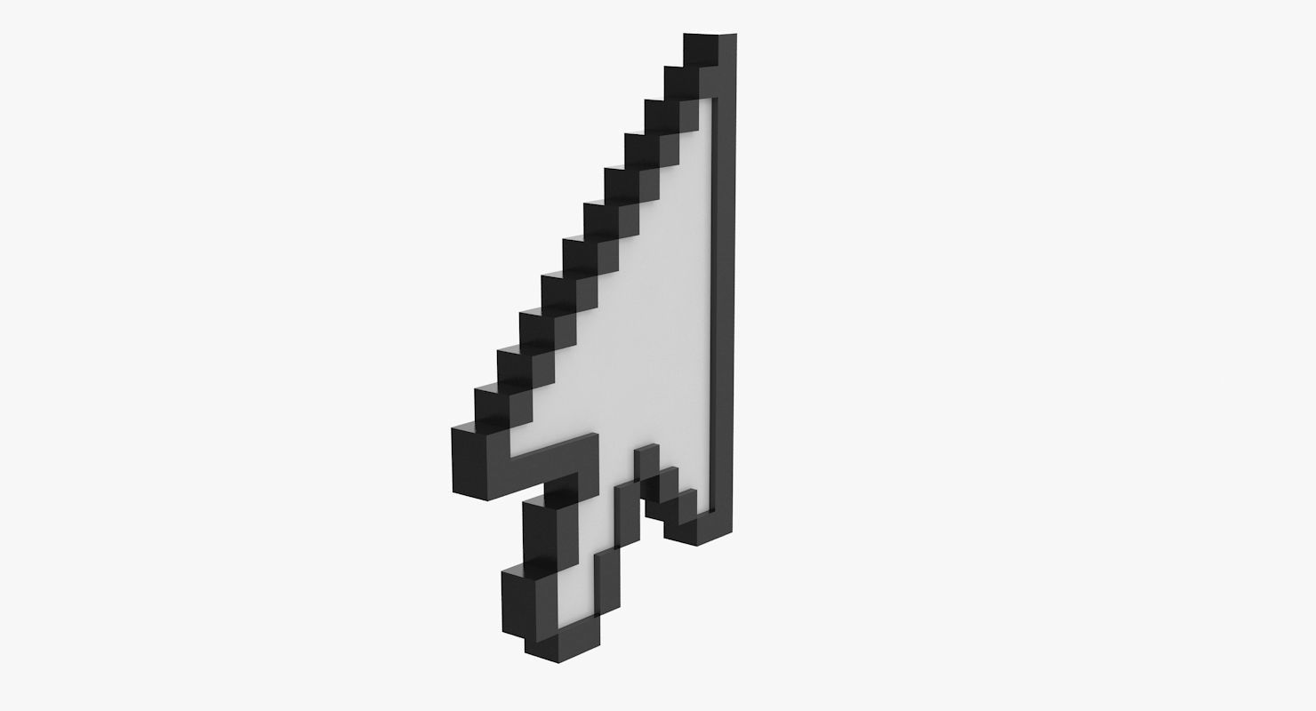 Arrow Cursor Low-poly 3D model_4