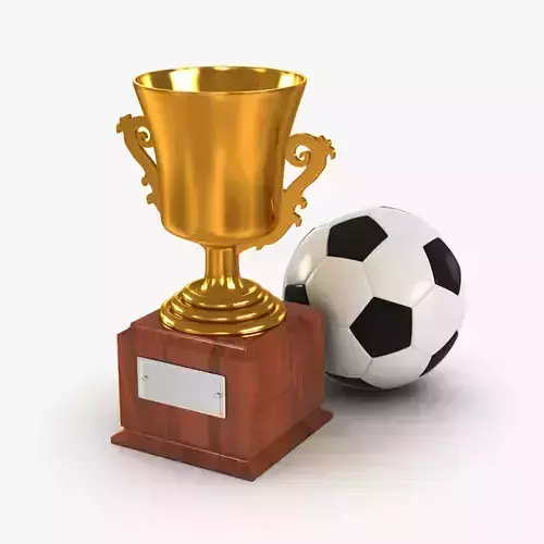 Gold Cup and Soccer Ball