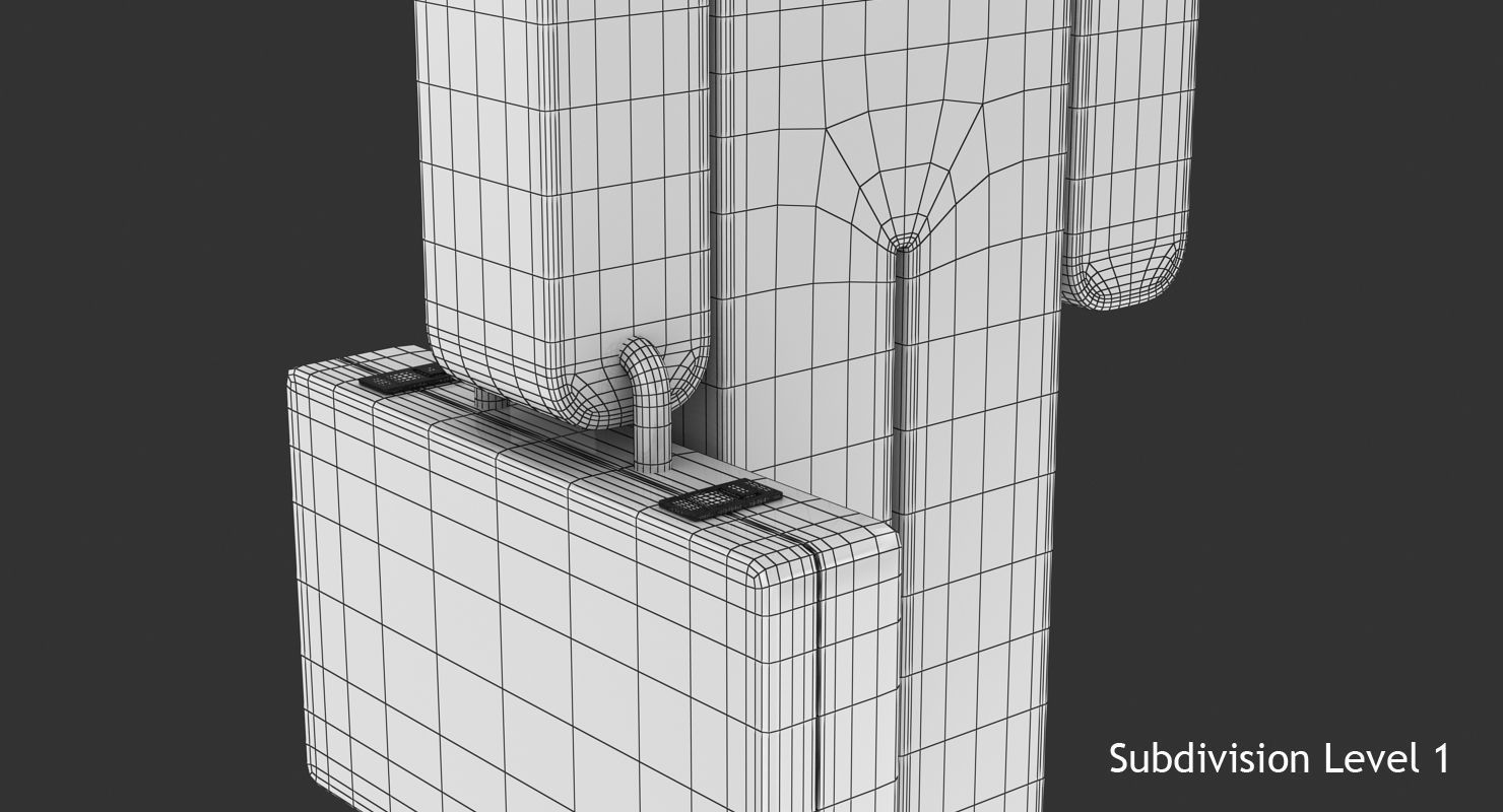 Stick Man Low-poly 3D model_13