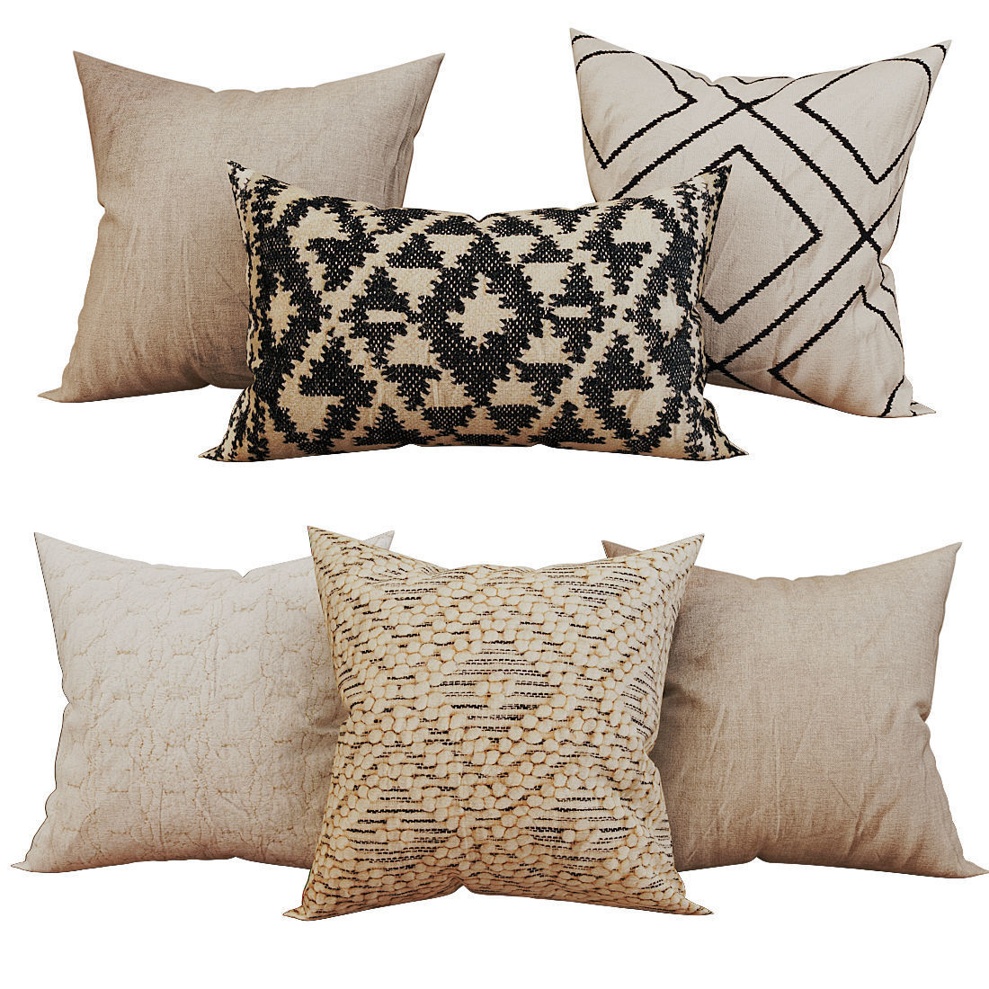 Decorative set pillow vol 5 3D model_16