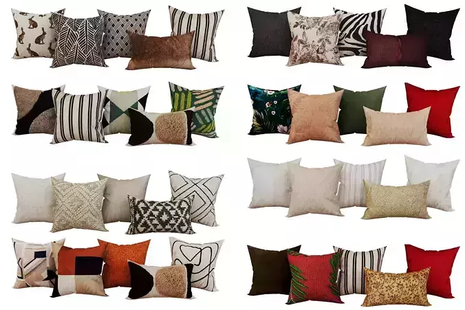 Decorative set pillow vol 5 3D model