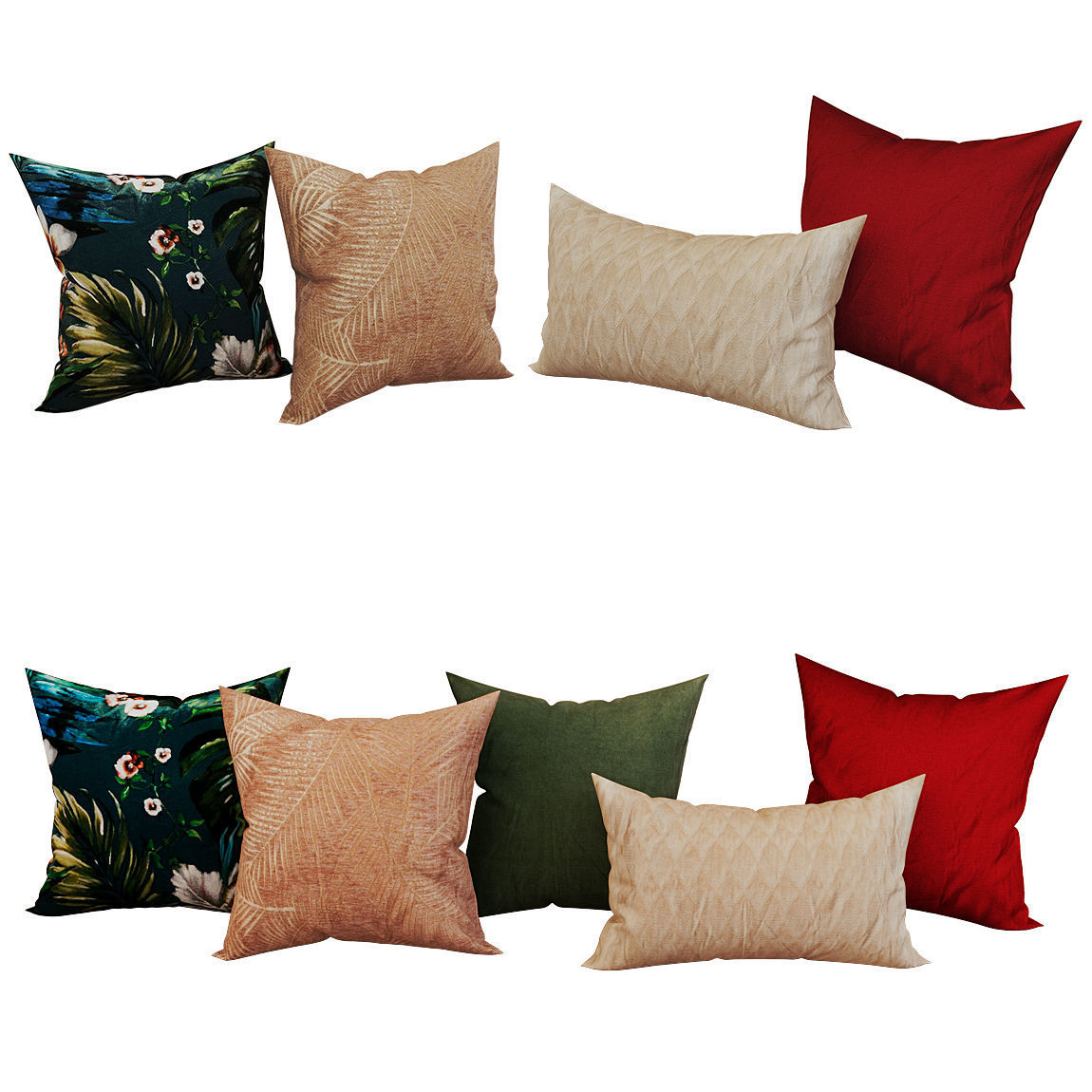 Decorative set pillow vol 5 3D model_3