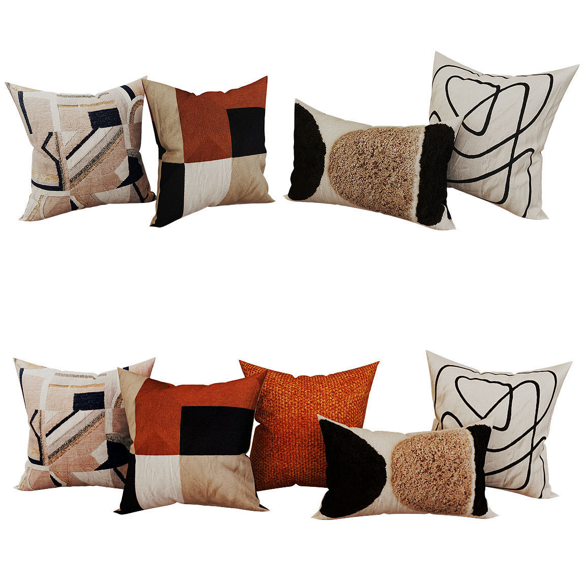 Decorative set pillow vol 5 3D model_1