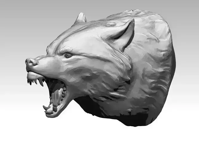 Fury Wolf Head bust 