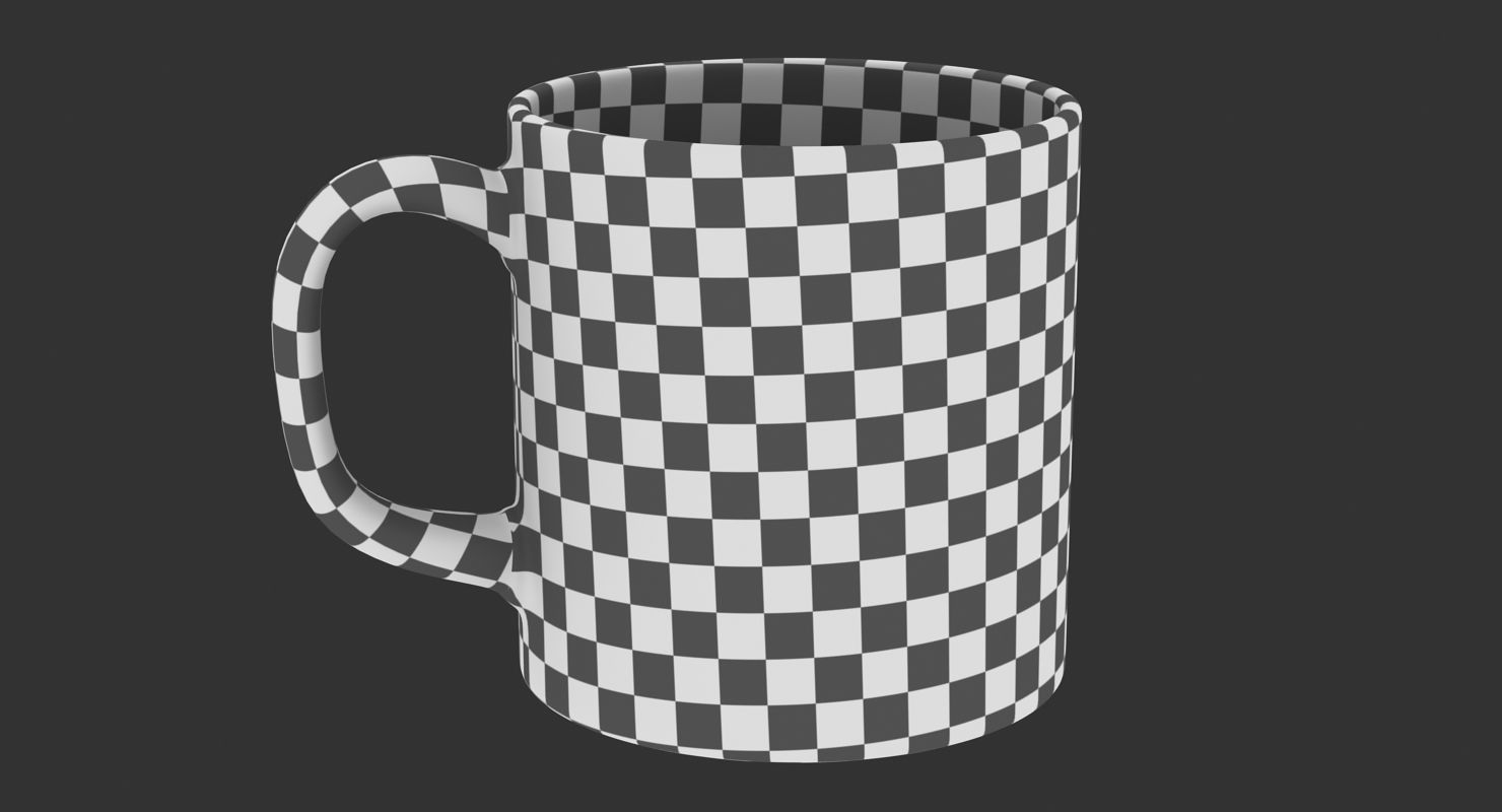 Mug Model coffee Low-poly 3D model_14