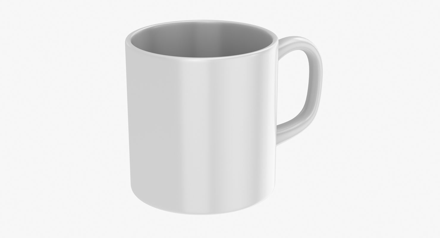 Mug Model coffee Low-poly 3D model_3