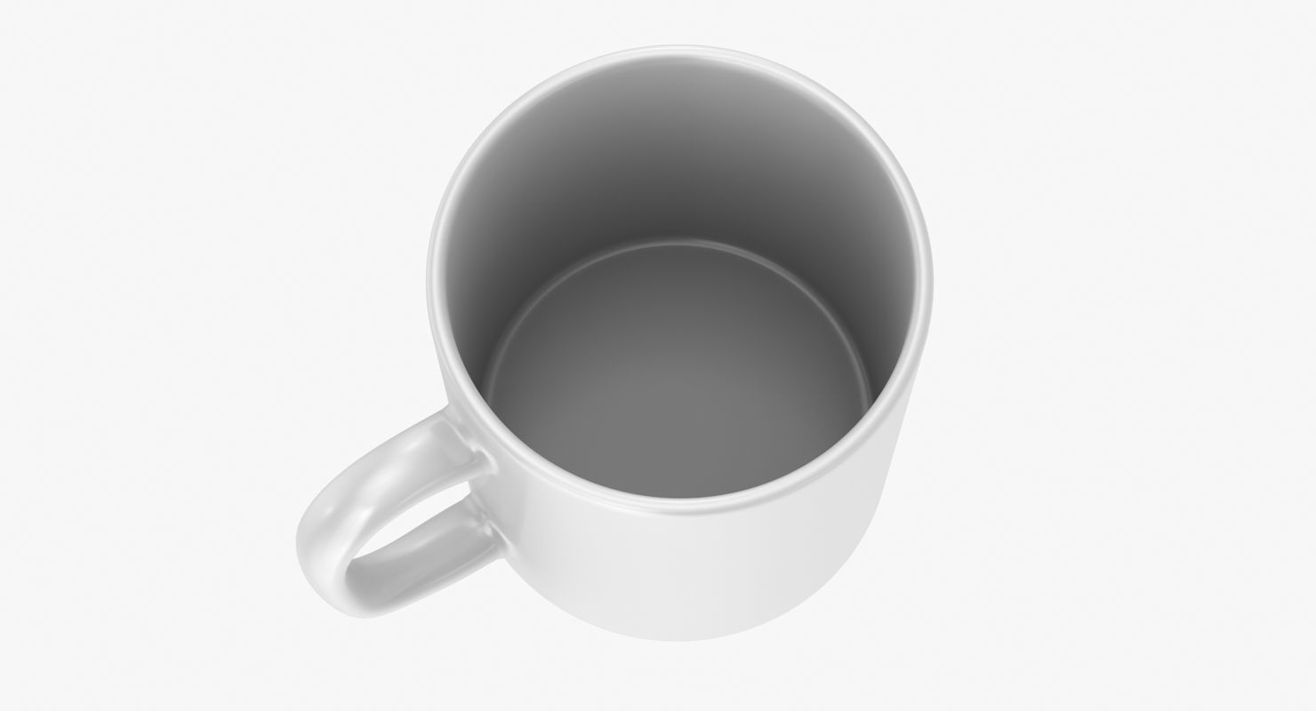 Mug Model coffee Low-poly 3D model_4