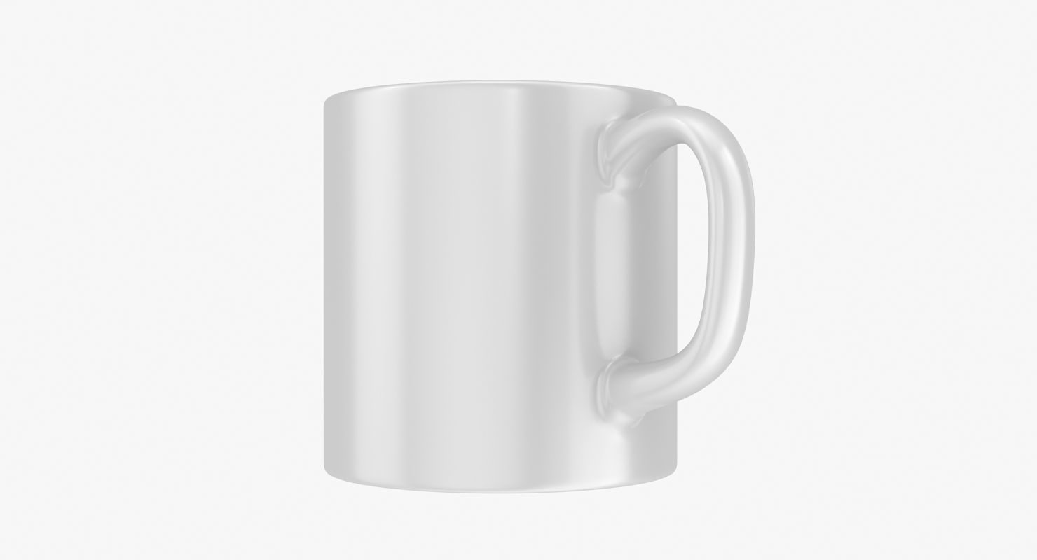 Mug Model coffee Low-poly 3D model_5