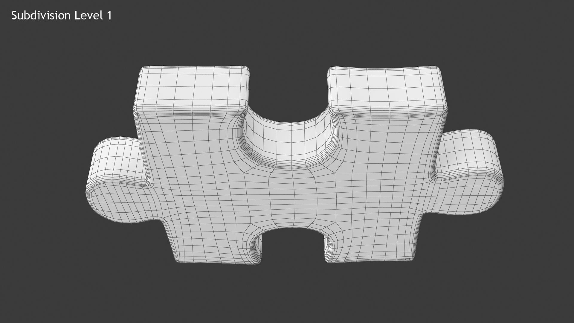 Puzzle 1 Piece Low-poly 3D model_12