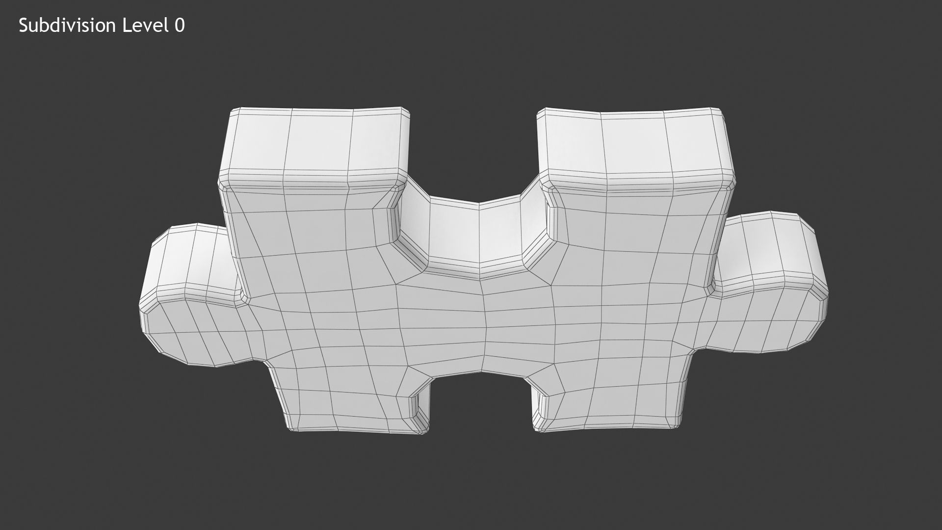 Puzzle 1 Piece Low-poly 3D model_11