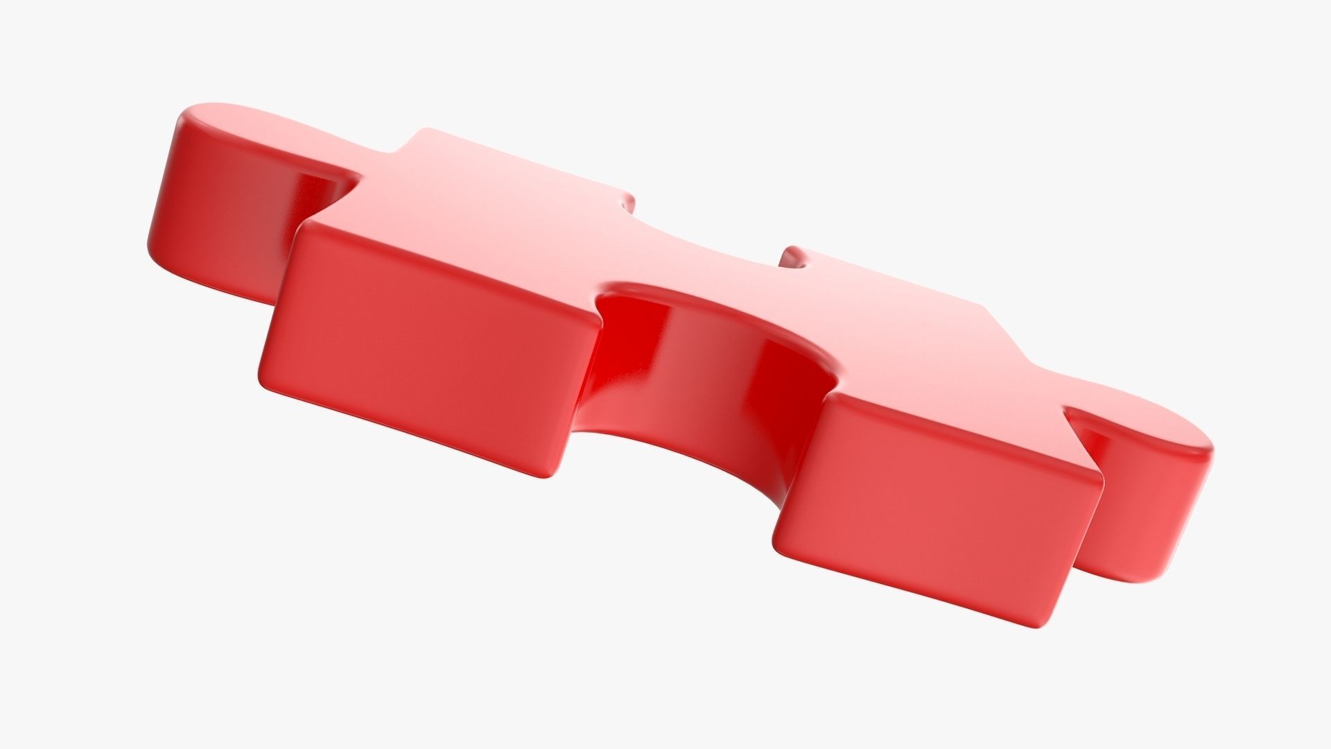Puzzle 1 Piece Low-poly 3D model_6