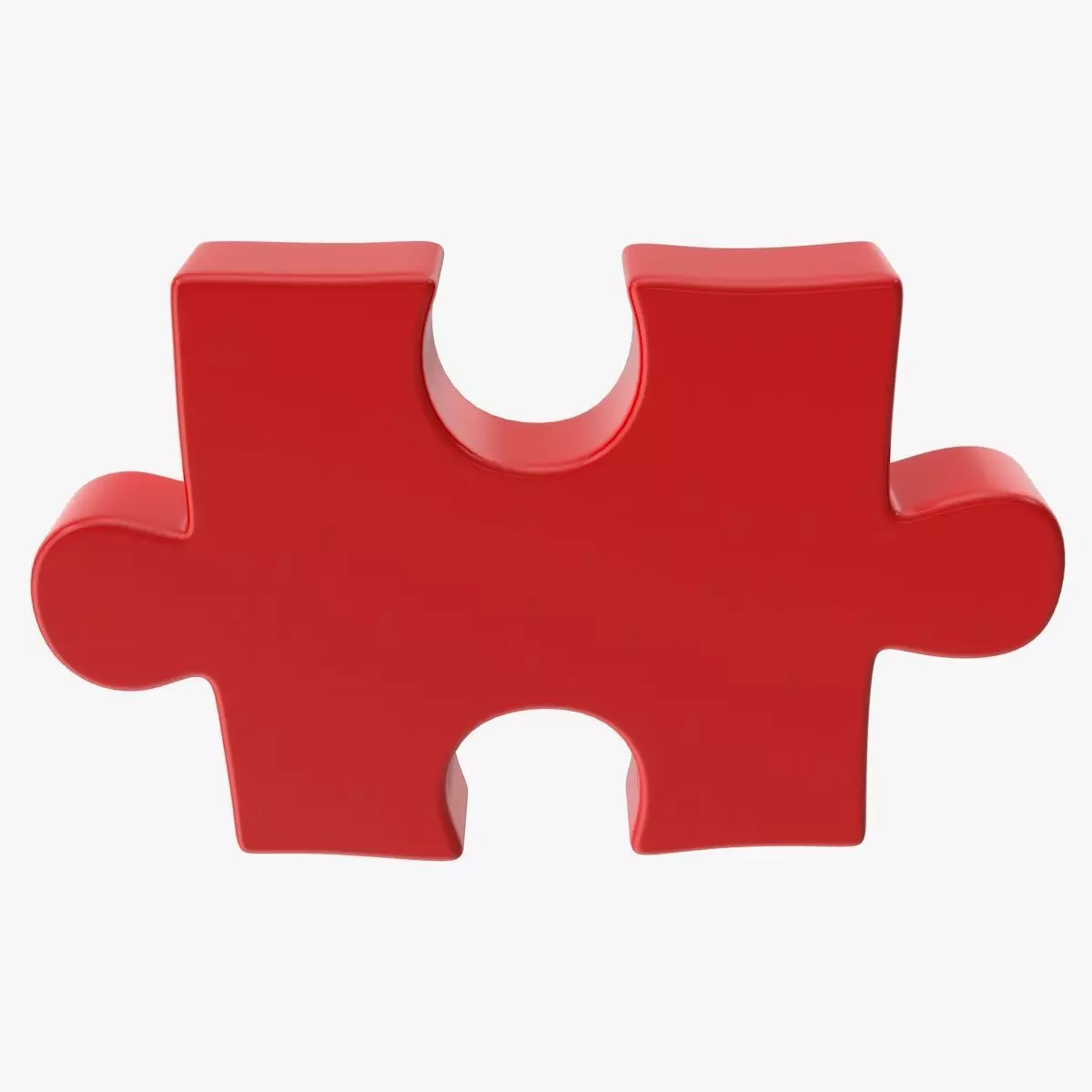 Puzzle 1 Piece Low-poly 3D model_0