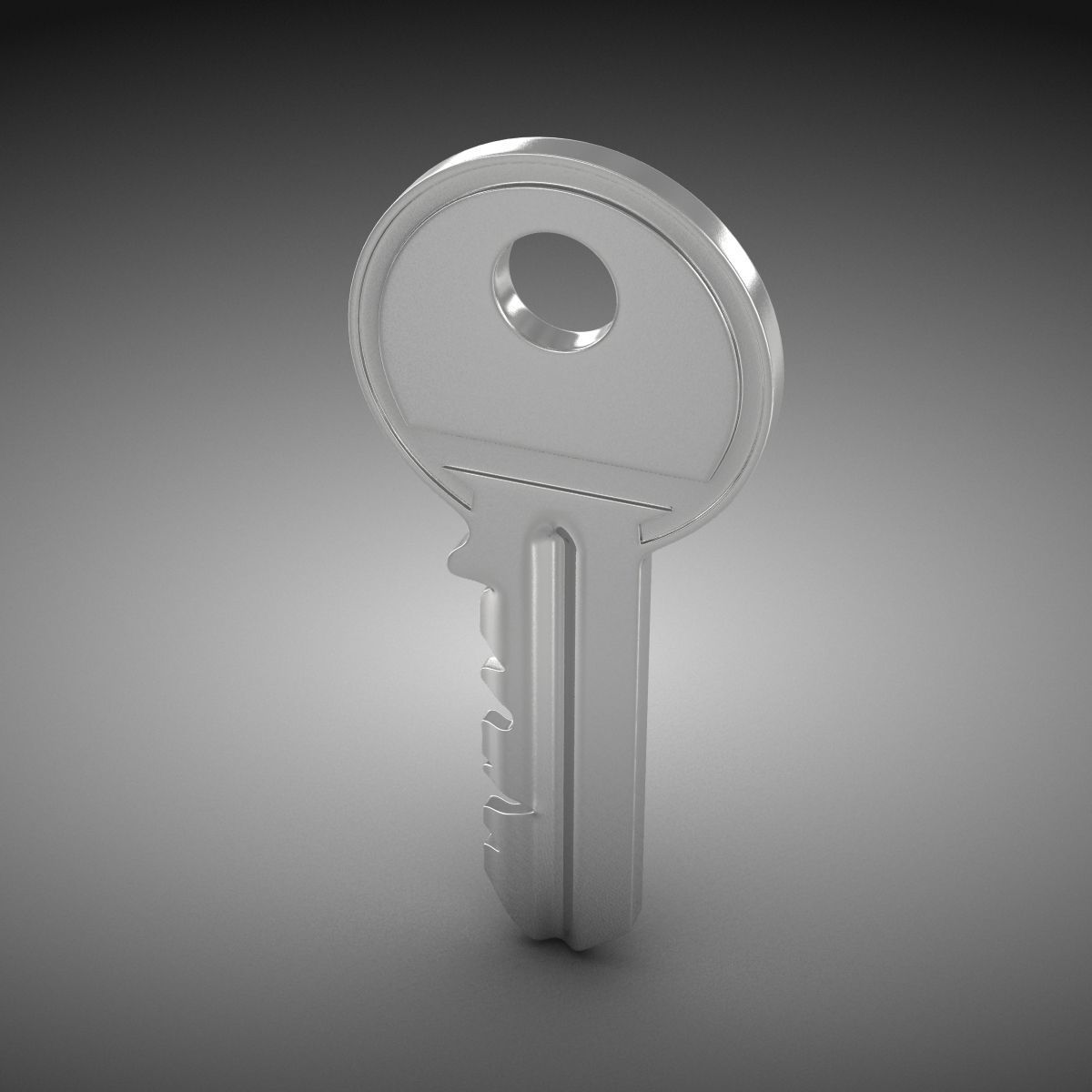 House Key Low-poly 3D model_2