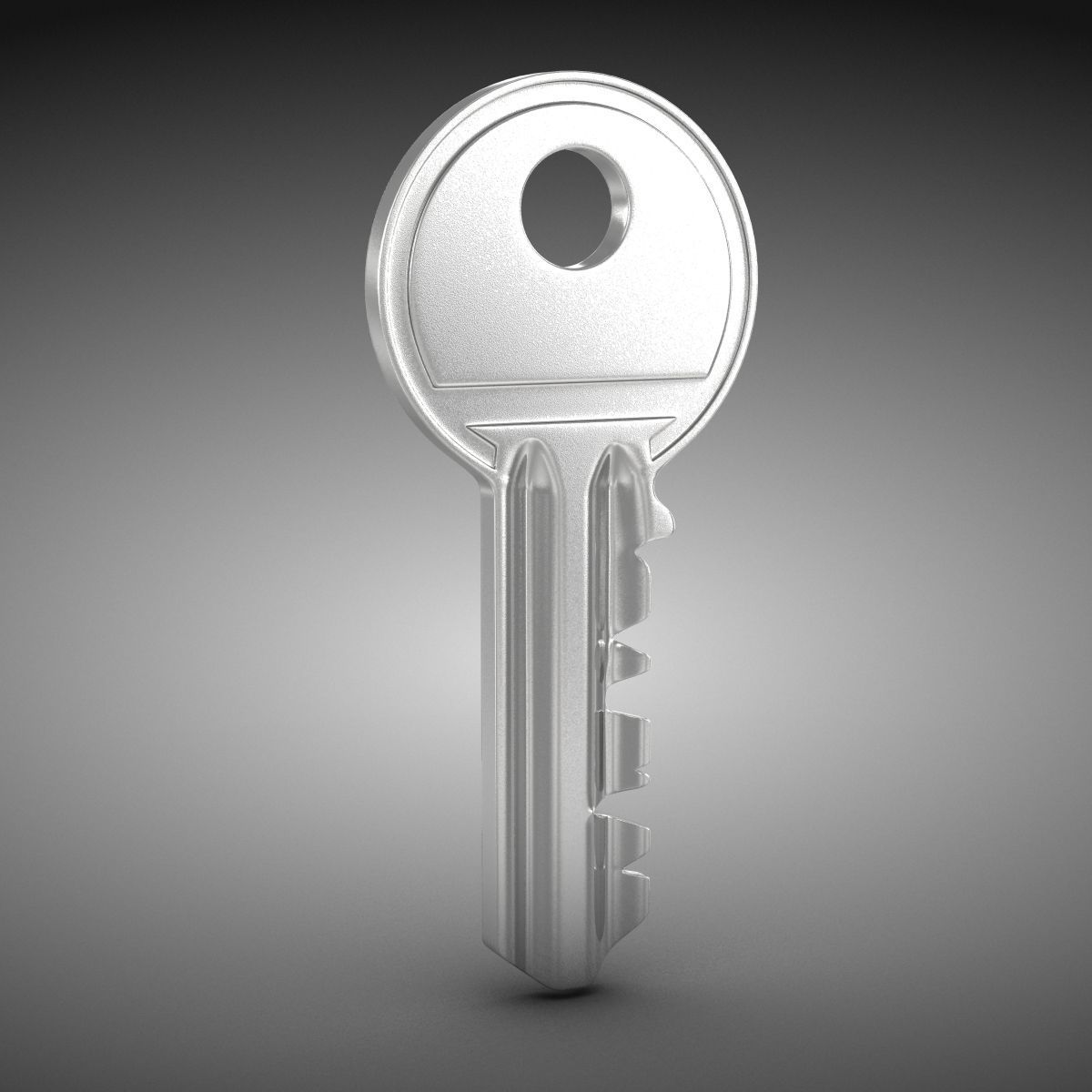 House Key Low-poly 3D model_1