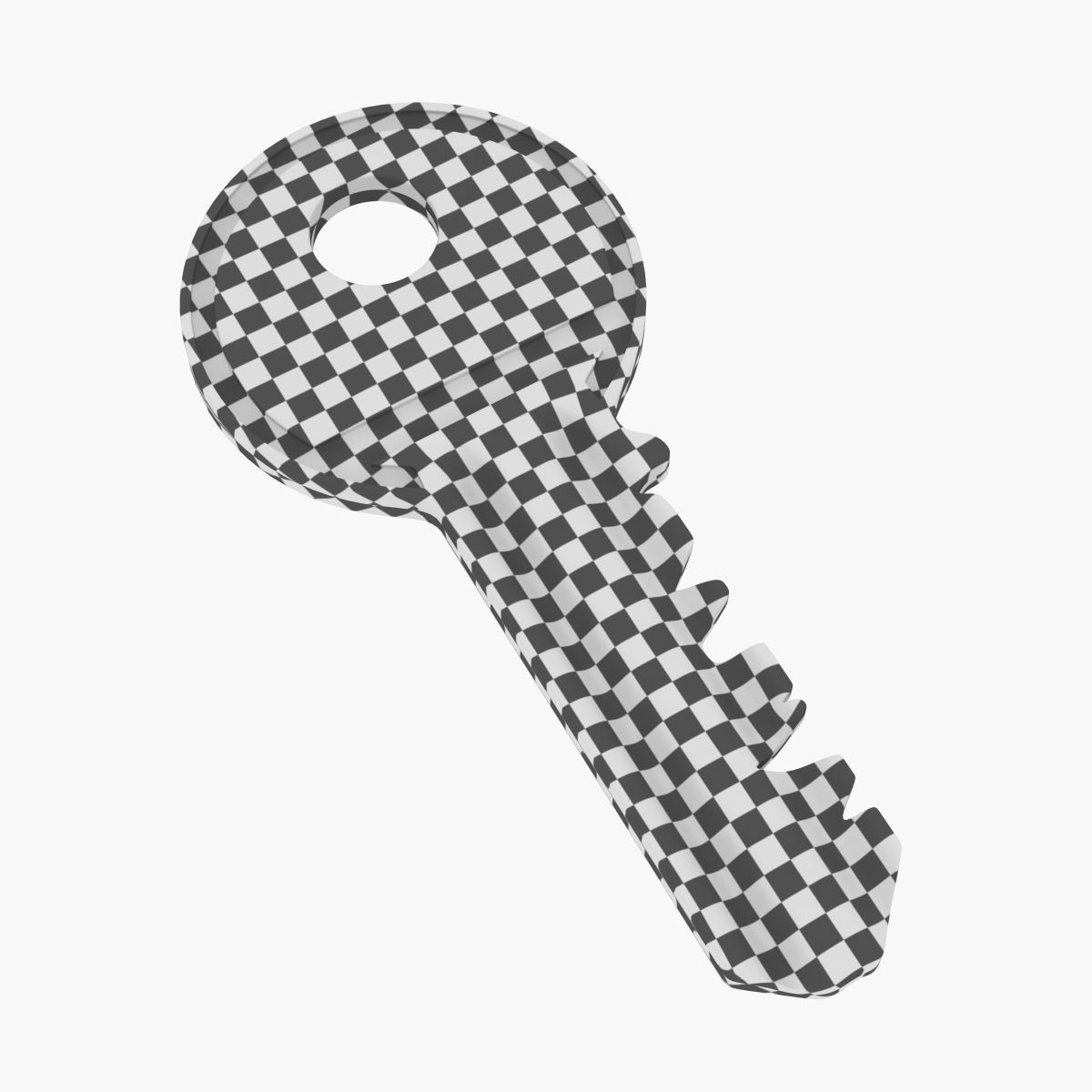 House Key Low-poly 3D model_8