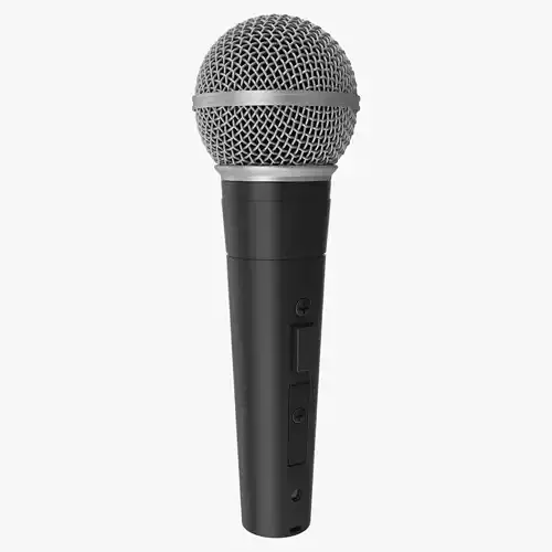 Microphone - SM58 Low-poly 3D model