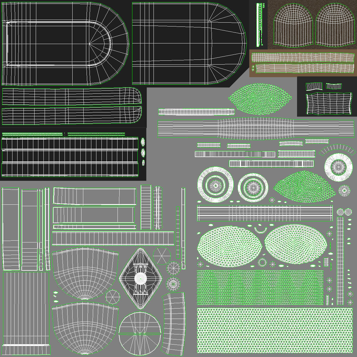 Classic Microphone Low-poly 3D model_10