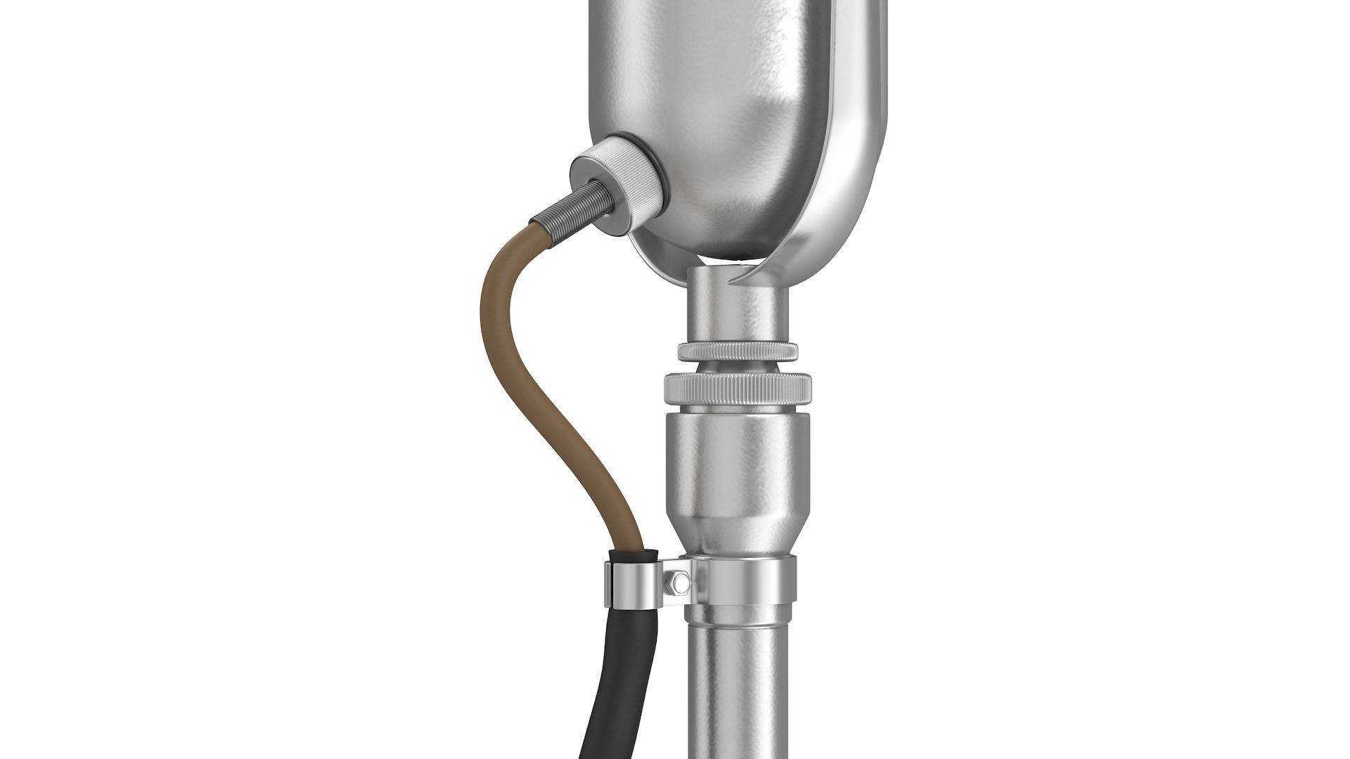 Classic Microphone Low-poly 3D model_6
