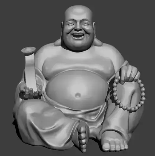 Laughing buddha  3D print model