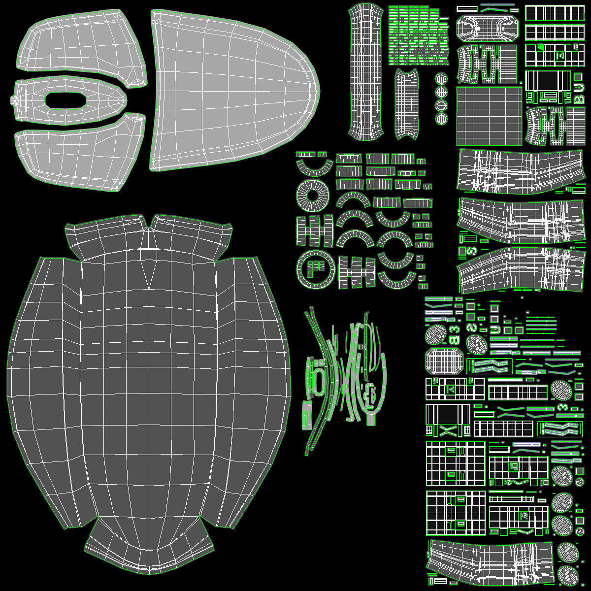 Computer Mouse Low-poly 3D model_15