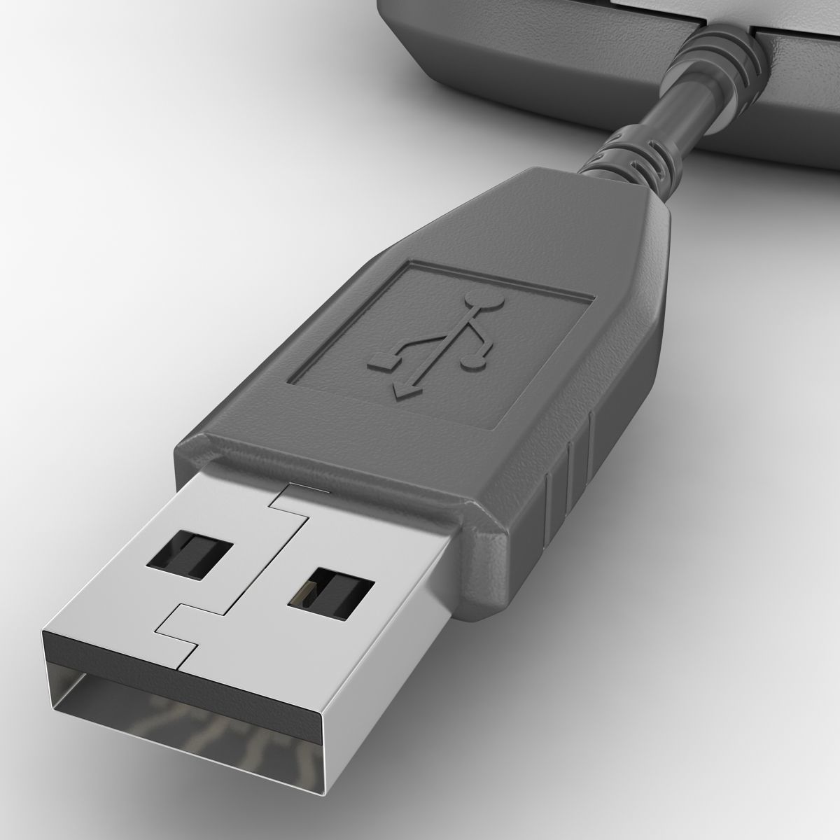 Computer Mouse Low-poly 3D model_6