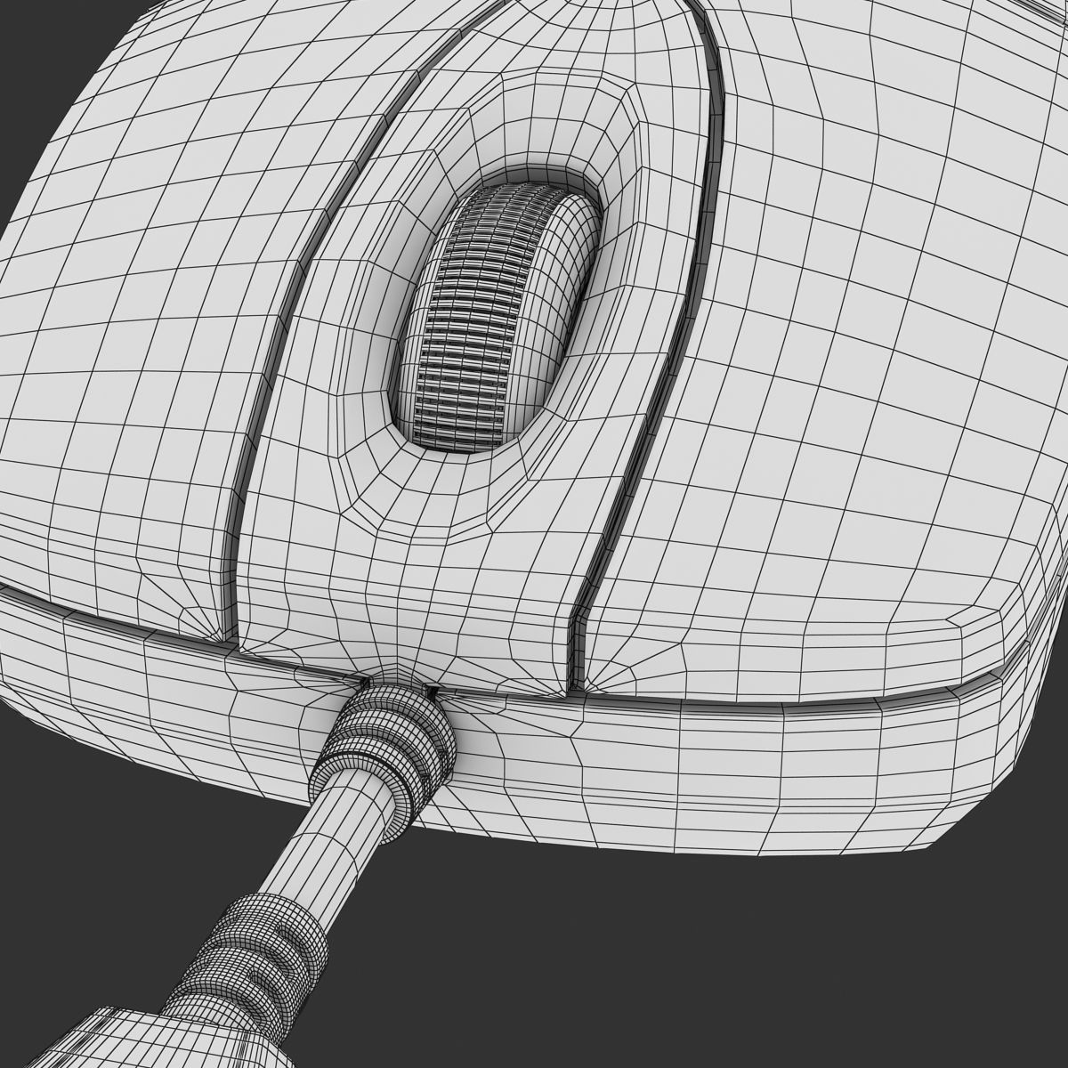 Computer Mouse Low-poly 3D model_11