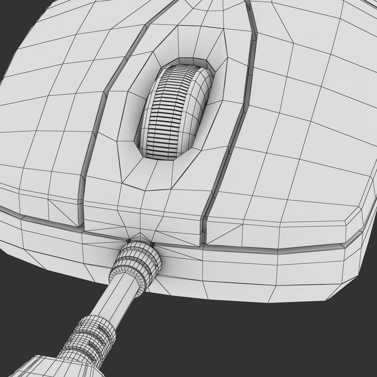 Computer Mouse Low-poly 3D model_10