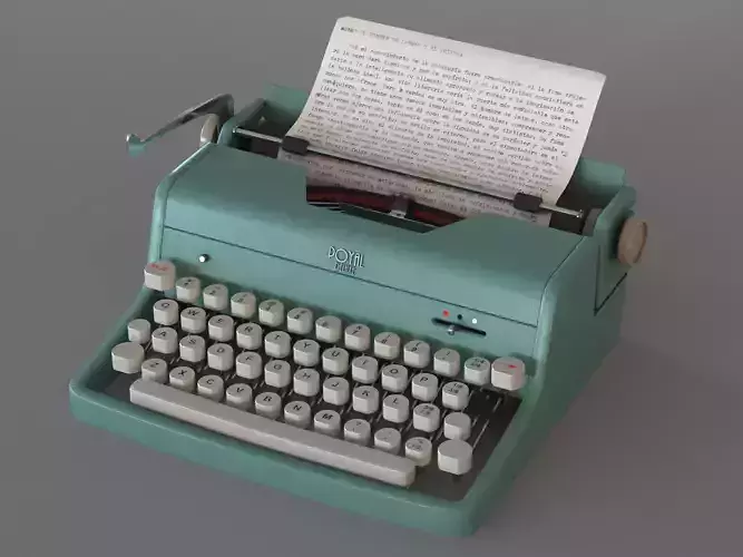 Vintage Typewriter 3D model