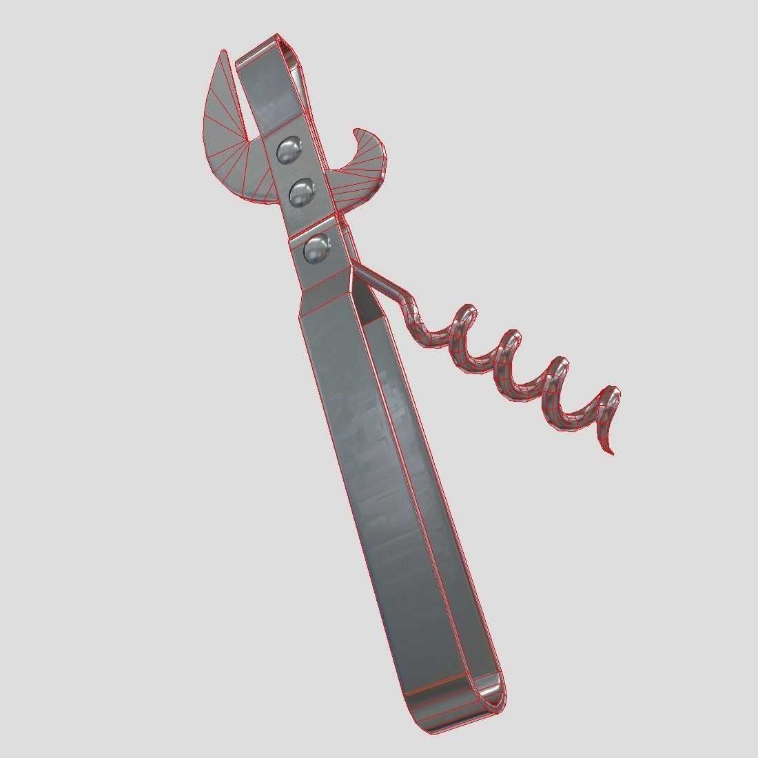 Can Opener 2 Low-poly 3D model_10