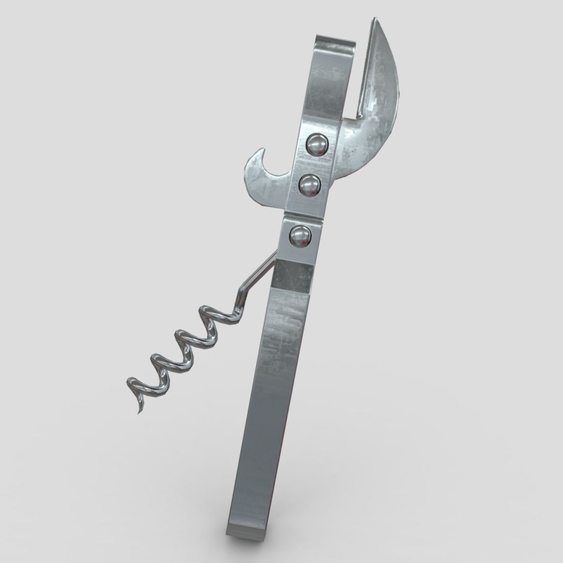 Can Opener 2 Low-poly 3D model_3