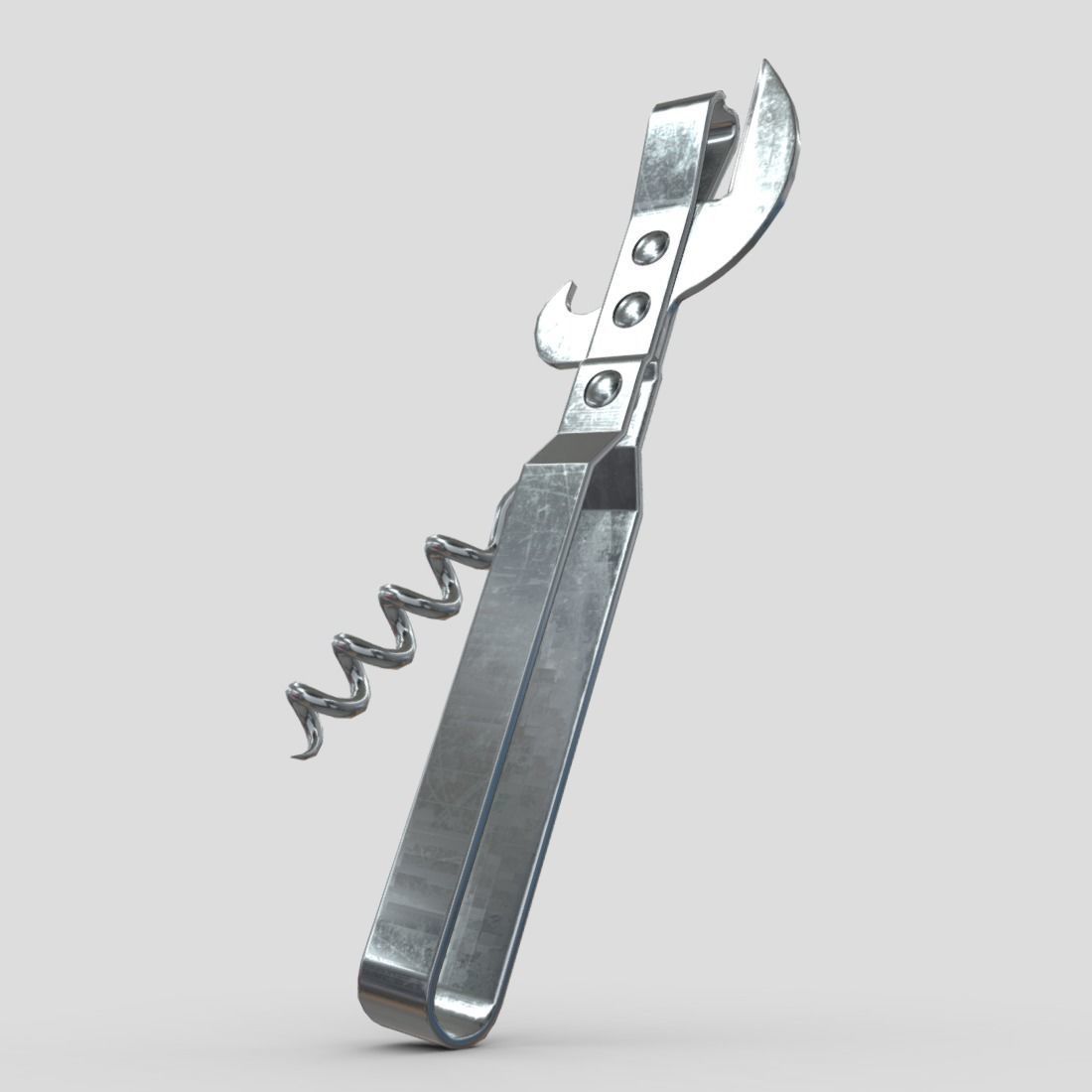 Can Opener 2 Low-poly 3D model_11