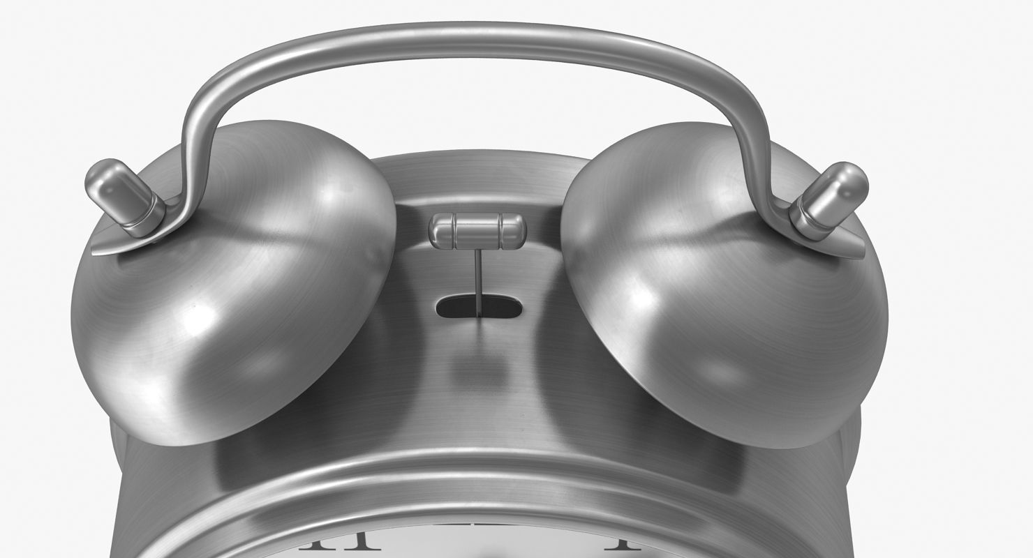 Alarm Clock Low-poly 3D model_7