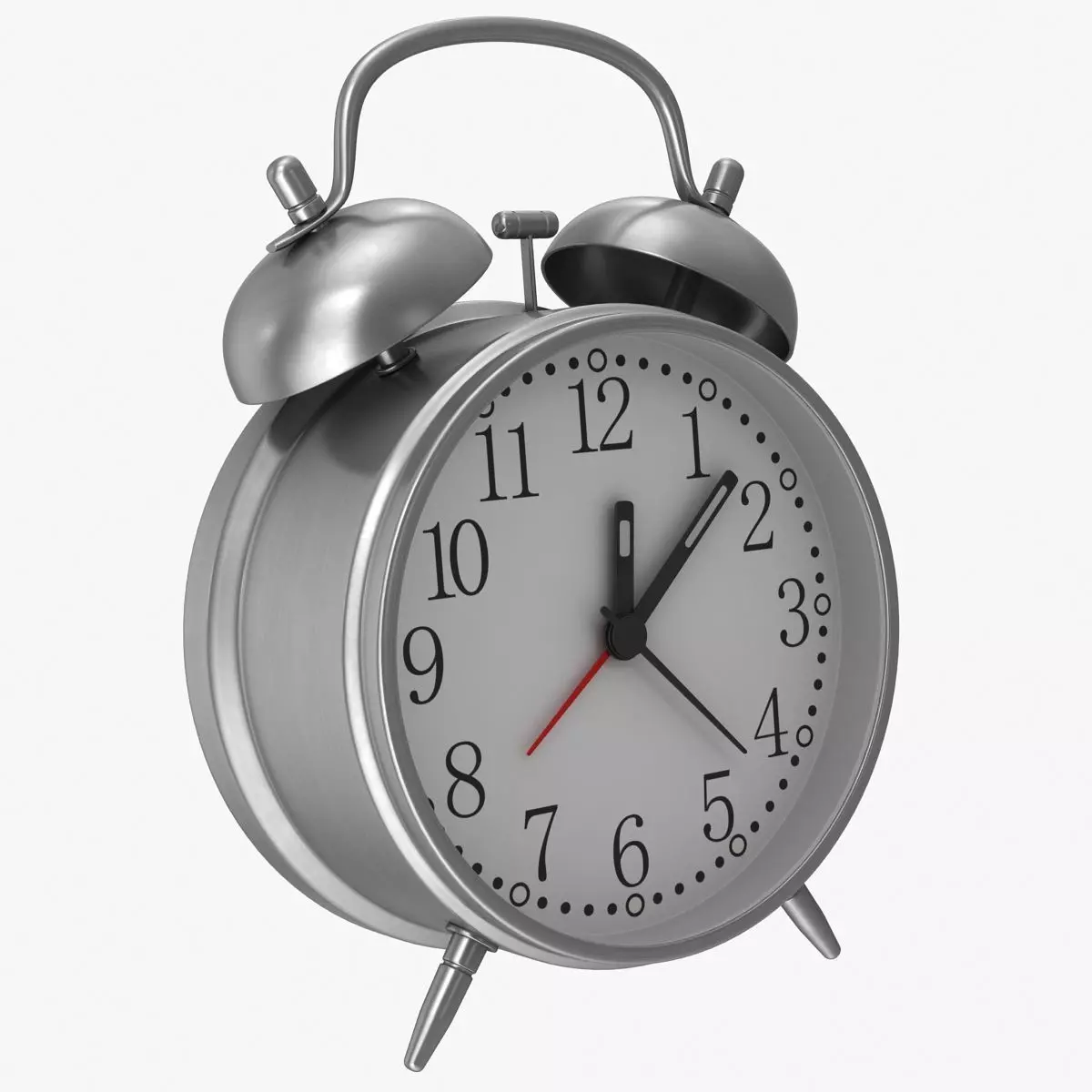 Alarm Clock Low-poly 3D model_0