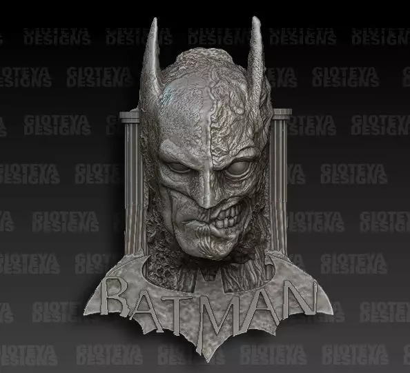 Batman Z arkham knight bust 3D model_0
