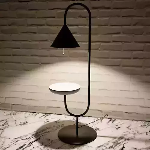 Lamp with bedside table
