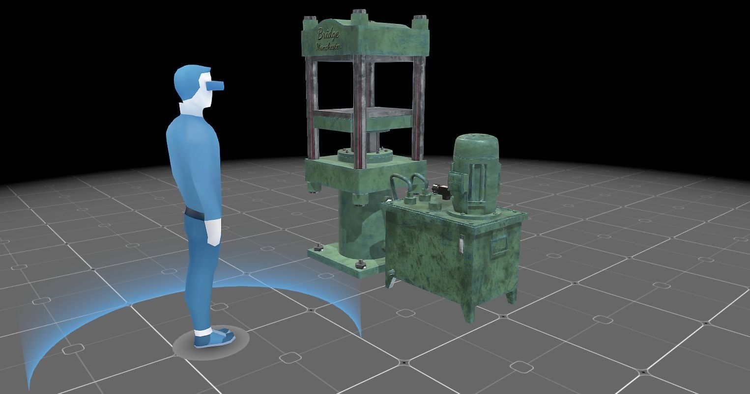 Hydraulic Press Low-poly 3D model_10